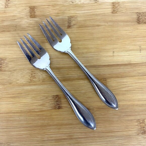 Oneida Arbor American Harmony Stainless Steel Salad Forks Set Of 2 Flatware - Picture 1 of 4